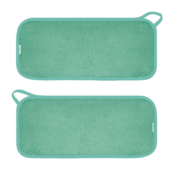 2-Pack Sea Green Microfiber Makeup Remove - Picture 2 of 8